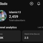 2.4k+ Subscriber Non-Monetised Channel | No Strike